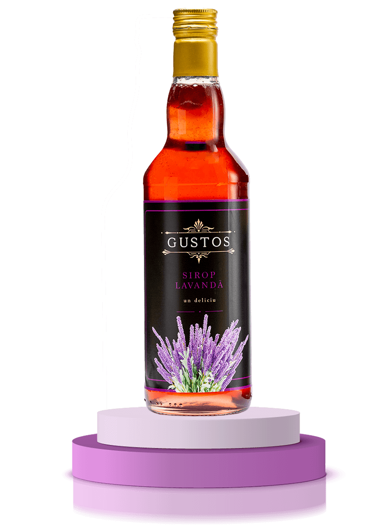 lavender syrup bottle